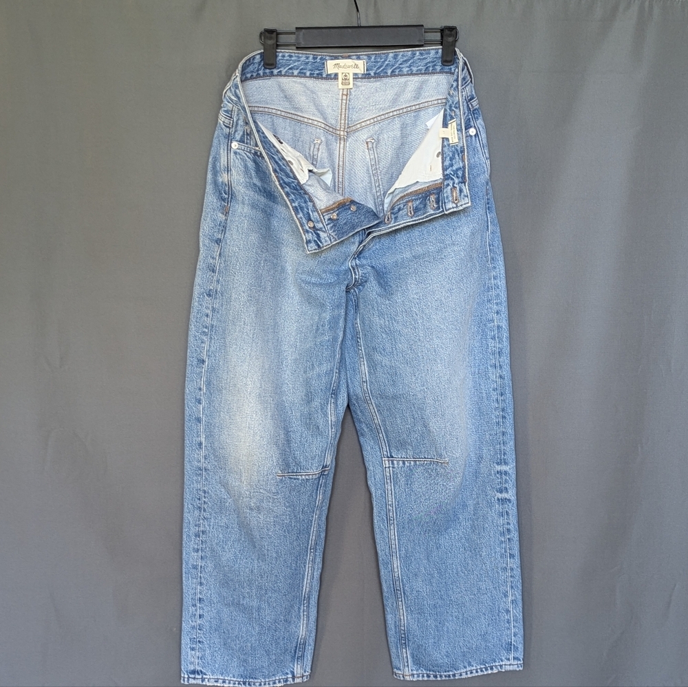 Madewell The Darted Barrel‑Leg Jean – Size 27